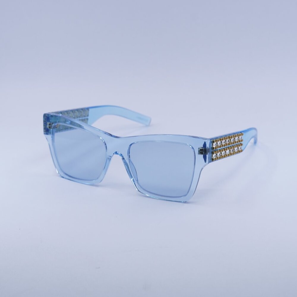 🕶️ New Givenchy GV40076I 84V Sunglasses - Blue Frame, Blue Lenses - Picture 3 of 9